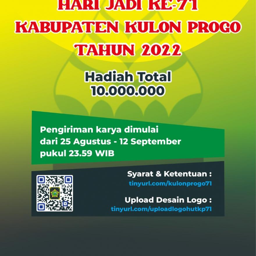 LOMBA CIPTA LOGO HARI JADI KABUPATEN KULON PROGO KE-71 TAHUN 2022